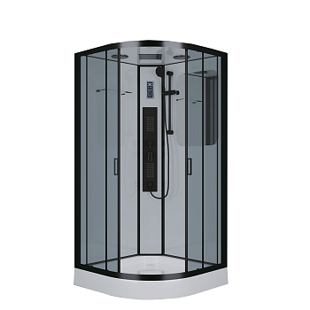 Душевая кабина Niagara Premium 69020134GBLACK 100х100 четверть круга с крышей ориентация универсальная